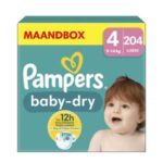 Pampers Baby Dry Windeln größe 4 | 204 Stück