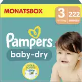 Pampers Baby Dry Windeln größe 3 | 222 Stück