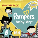 Pampers Baby Dry Windeln größe 6 | 164 Stück