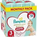 Pampers Premium Care Windelhosen größe 3 | 144 Stück