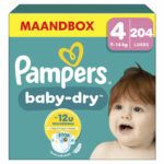 Pampers Baby Dry Windeln größe 4 | 204 Stück